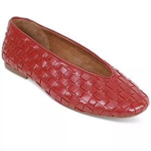 Kenneth Cole Gentle Souls Woven red leather flats